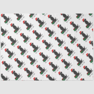 Christmas Santa Black Labrador Retriever Cute Tissue Paper