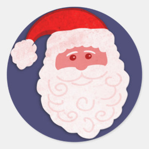 Christmas Santa blue sticker