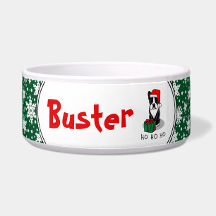 Christmas Santa Boston Terrier (black) Cute