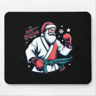 Christmas Santa Boxer Boxing Lover Kickboxing Mart Mouse Mat