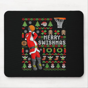 Christmas Santa Bysketbyll Player - Slam Dunk Ugly Mouse Mat