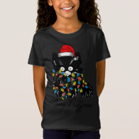 Christmas santa cat fairy lights xmas winter
