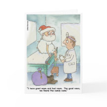 Christmas:  Santa Check Up Card