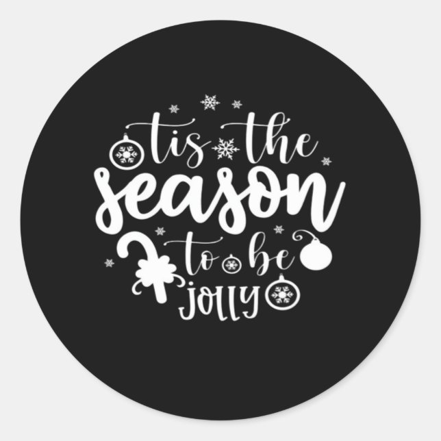 Christmas Santa Child Family Classic Round Sticker (Front)