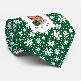 Christmas Santa Chow Chow Dog (cinnamon) Cute Tie