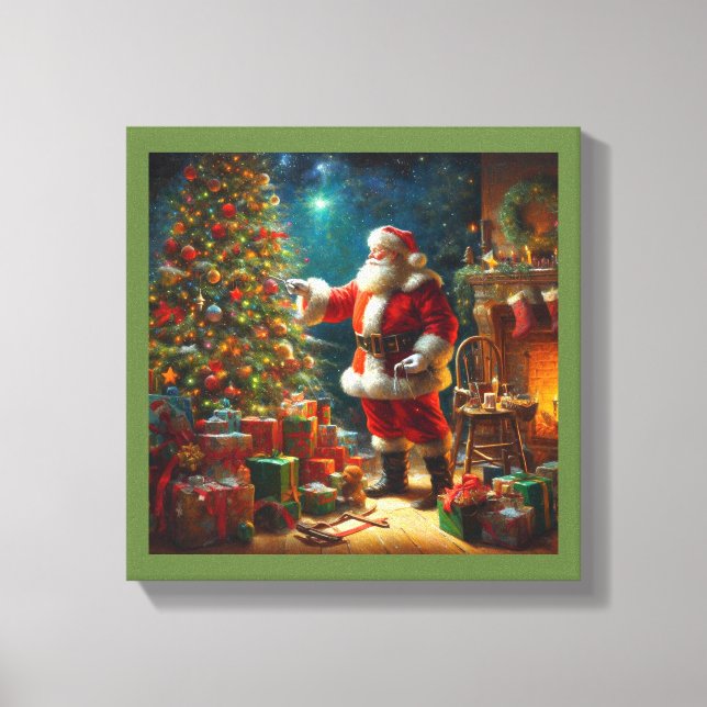 Christmas Santa Claus 1 Canvas Print (Front)