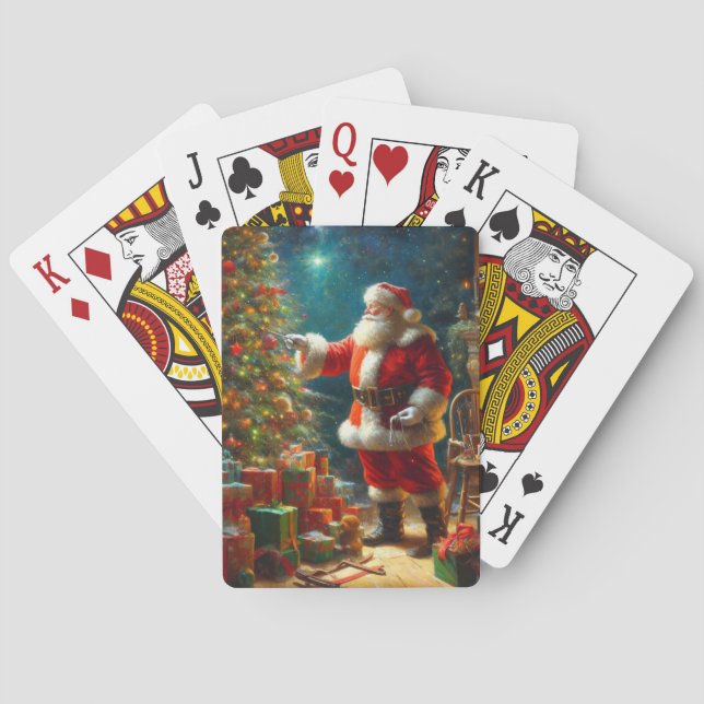 Christmas Santa Claus 1 Playing Cards (Back)