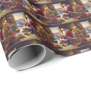 Christmas Santa Claus 2 Wrapping Paper