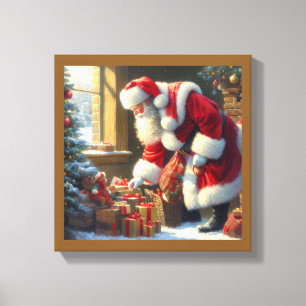 Christmas Santa Claus 3 Canvas Print