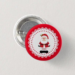 Christmas Santa Claus      3 Cm Round Badge