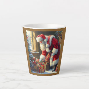Christmas Santa Claus 3 Latte Mug