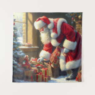 Christmas Santa Claus 3 Tapestry