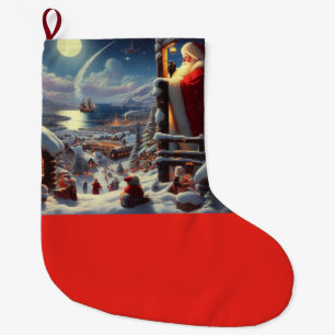 Christmas Santa Claus 5 Large Christmas Stocking
