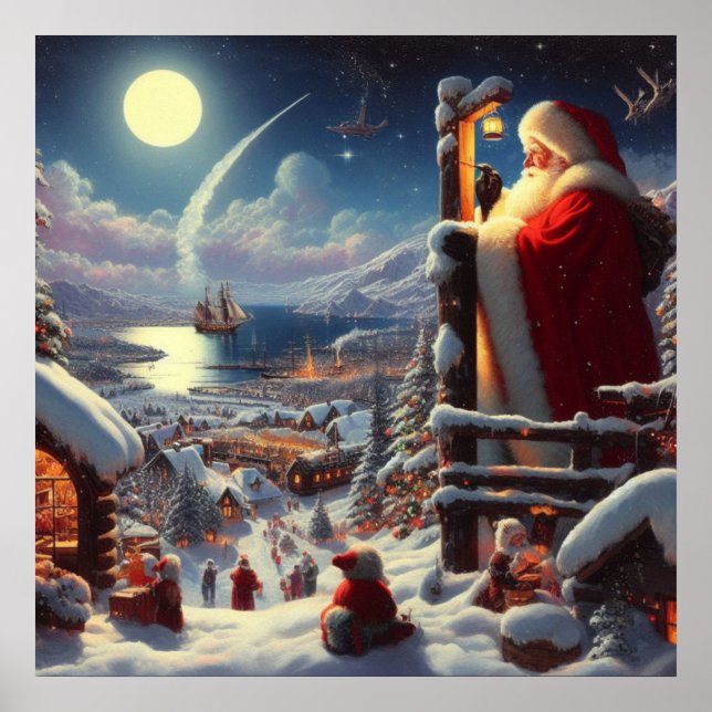 Christmas Santa Claus 5 Poster (Front)