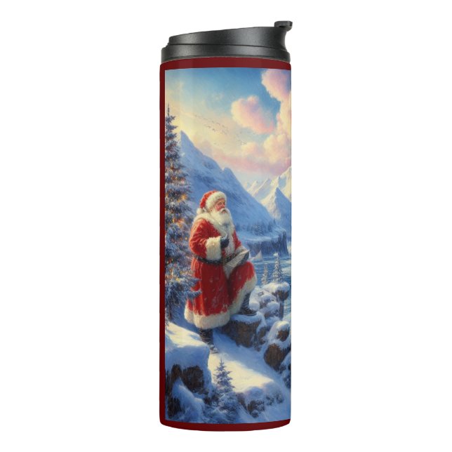 Christmas Santa Claus 6 Thermal Tumbler (Rotated Left)
