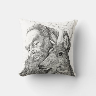 Christmas Santa Claus and Reindeer Cushion