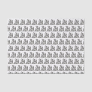 Christmas Santa Claus and Reindeer Tissue Paper