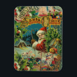 Christmas Santa Claus Antique Art Magnet<br><div class="desc">This Christmas Santa Claus is a collection of images from the 1800s.</div>
