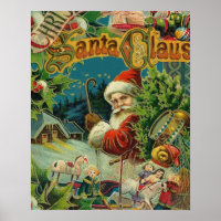 Christmas Santa Claus Antique Art