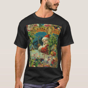 Christmas Santa Claus Antique Art T-Shirt