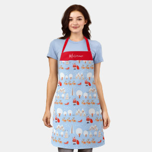 Christmas Santa Claus Apron w Name