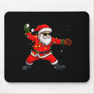 Christmas Santa Claus Baseball Tcher Boys Kids Tee Mouse Mat