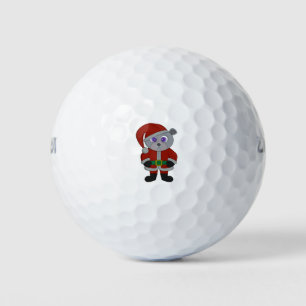 Christmas Santa Claus Bear Golf Balls