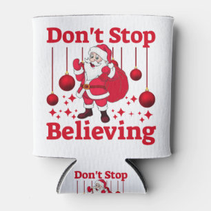 Christmas Santa Claus Believing Can Cooler