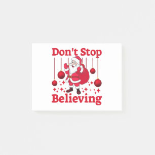 Christmas Santa Claus Believing Post-it Notes