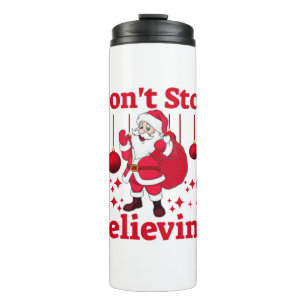 Christmas Santa Claus Believing Thermal Tumbler