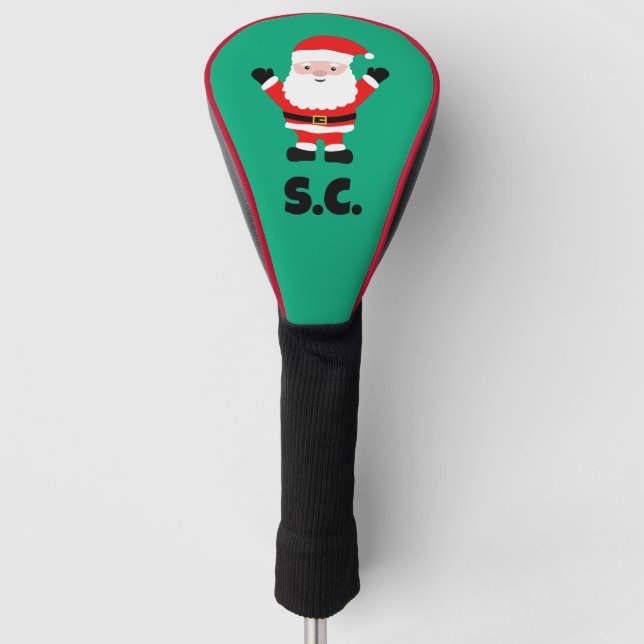 Christmas Santa Claus cartoon personalized Golf Head Cover (Front)