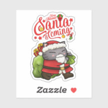 Christmas Santa Claus Cat