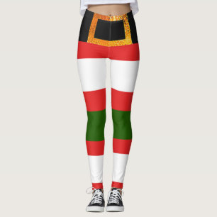 Christmas Santa Claus Clothes themed Leggings