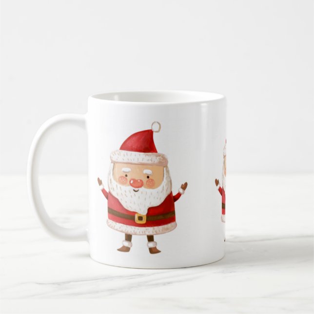 Christmas Santa Claus Coffee Mug (Left)