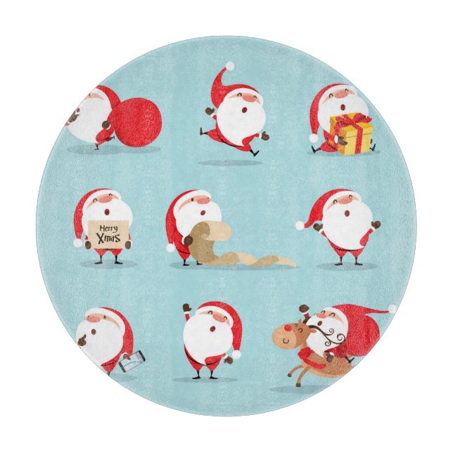 Christmas Santa Claus collection. Cutting Board (Front)