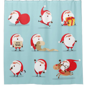 Christmas Santa Claus collection. Shower Curtain