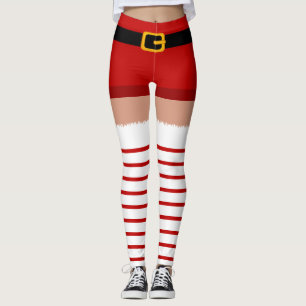 Christmas Santa Claus costume Leggings