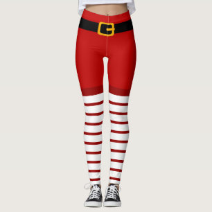 Christmas Santa Claus costume Leggings