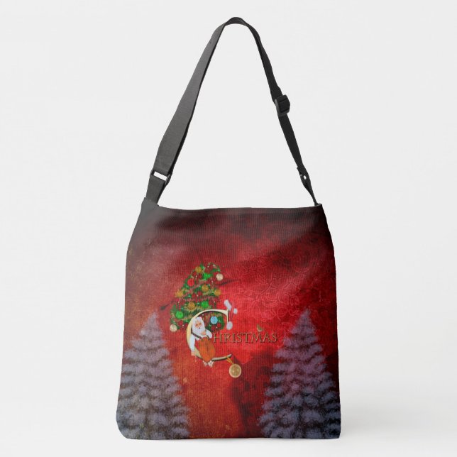 Christmas, Santa Claus Crossbody Bag (Back)