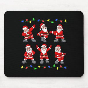 Christmas Santa Claus Dancing Tree Lights Boys Kid Mouse Mat