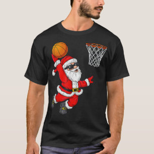 Christmas Santa Claus Dunking A gift idea cool bas T-Shirt
