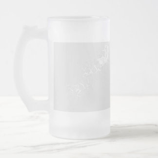 Christmas: Santa Claus - Frosted Glass Beer Mug