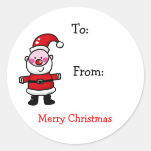 Christmas Santa Claus gift tags