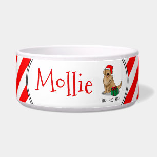 Christmas Santa Claus Golden Retriever Dog Cute