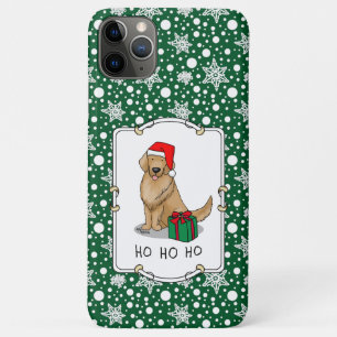 Christmas Santa Claus Golden Retriever Dog Cute iPhone 11 Pro Max Case