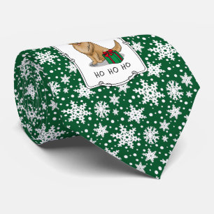 Christmas Santa Claus Golden Retriever Dog Cute Tie