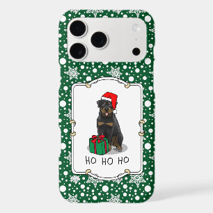 Christmas Santa Claus Hat Rottweiler Dog Funny
