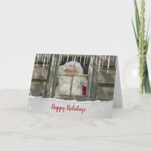 Christmas Santa Claus Holiday Card