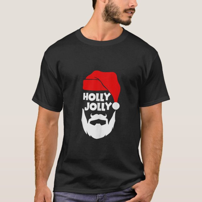 Christmas Santa Claus Holly Jolly Tank Top (Front)