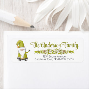 Christmas Santa Claus Label
